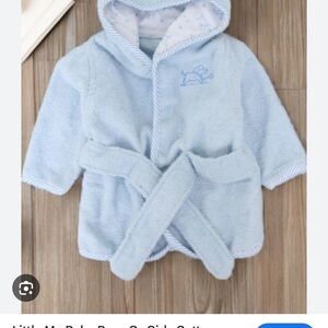 Baby Blue Hooded Bathrobe 0-9 months